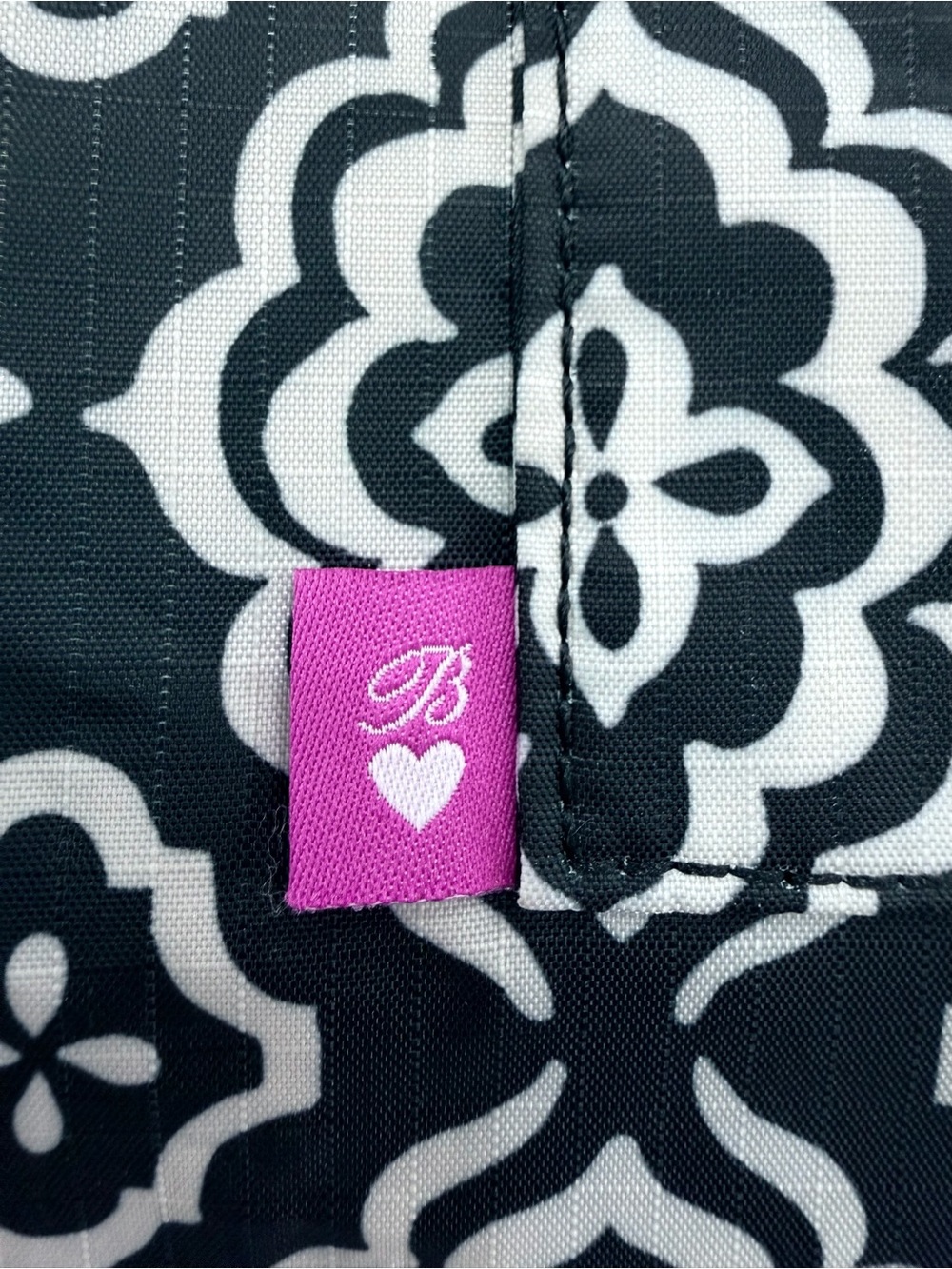 Brighton Black & White Patterned Crossbody Bag - Picture 6 of 9